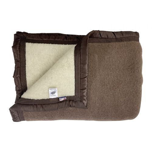 Couverture 100% Pure Laine Naturelle – Chaude, Douce Et Respirante - Idéale Pour L'hiver,