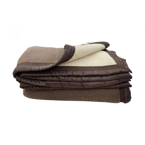Couverture 100% Pure Laine Naturelle – Chaude, Douce Et Respirante - Idéale Pour L'hiver,