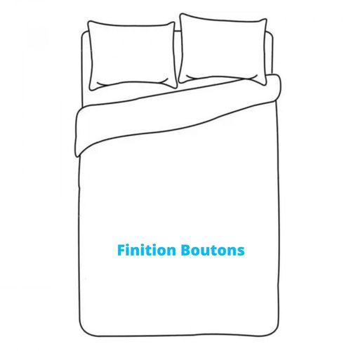 Housses De Couette 260x240 Unies Rayées + 2 Taies Pur Satin De Coton