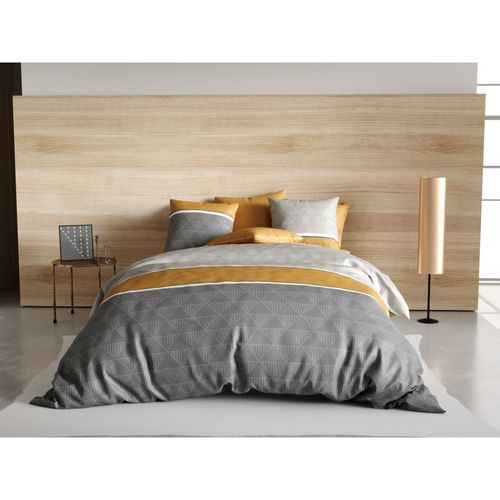 Housse De Couette 220x240 Cm Et Ses 2 Taies Balmaz 100% Coton (3p)