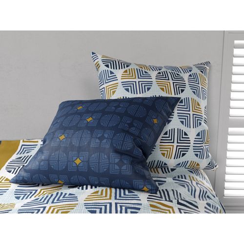 Housse De Couette 100% Coton 240x260 Cm + 2 Taies 63x63 Cm Sirius
