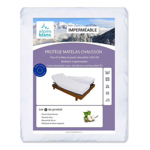 Protège Matelas 2x90x200 Imperméable Micro-respirant, Lit Tpr