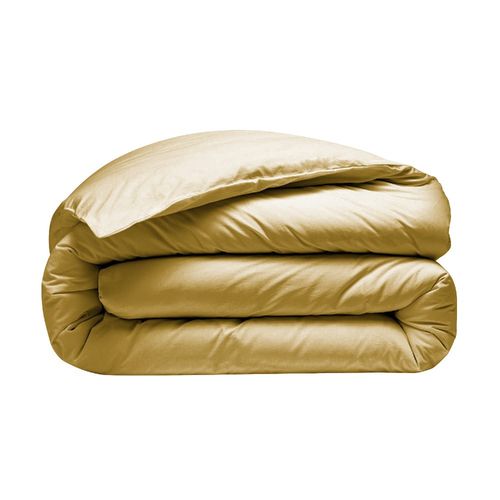 Housse De Couette Safran 280x240 Cm + 2 Taies 65x65 Cm – 100% Percale 80 Fils - Finition Rabat