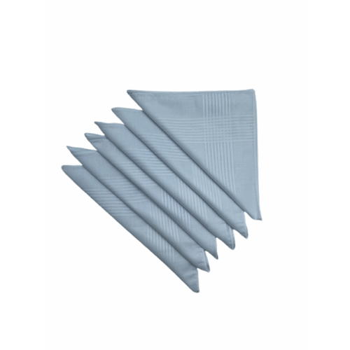 Lot De 12 Mouchoirs Blancs 40x40 Cm En Coton - Bordures Élégantes, Doux Et Résistants, Idéal Pour Un