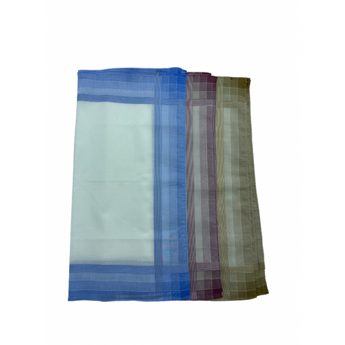 Lot De Mouchoirs Homme 100 % Coton Jumel 45x45 Cm - Douceur Premium, Réutilisables, Intérieur Blanc