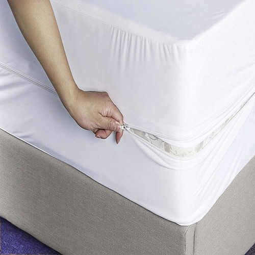 Housse Intégrale Matelas 180x200 Anti-acariens Pur Coton Éponge Bouclette
