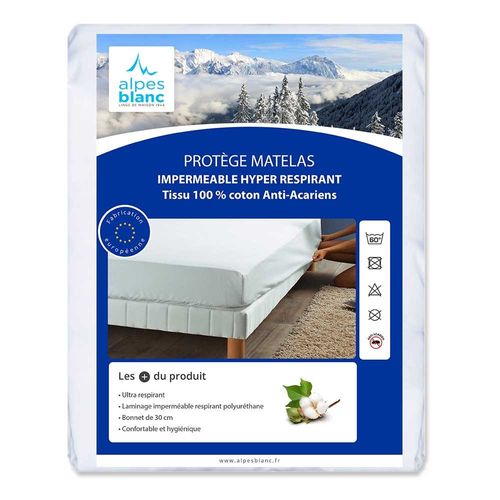 Protège Matelas 140x190 Ultra Respirant Imperméable Et Anti-acariens