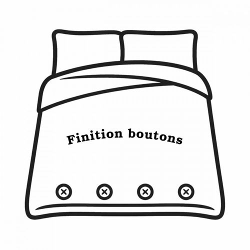 Housse De Couette Boheme Avec Deux Taies D'oreiller Pur Coton 57 Fils/cm² - Style Ethnique Noir Et