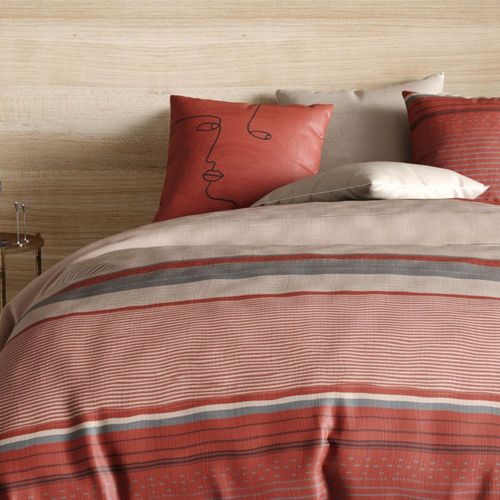 Housse De Couette En Percale De Coton + 2 Taies Hana