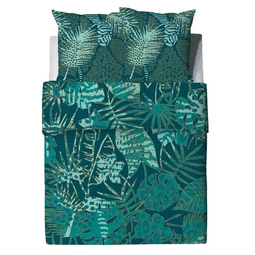 Housse De Couette 240x260 Cm - Alba Verte + Taies Pur Coton