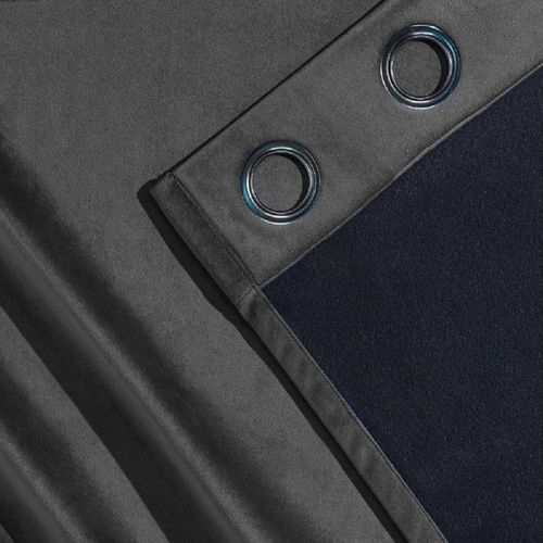 Rideau Galena Thermique Occultant 140x300 Cm Anthracite