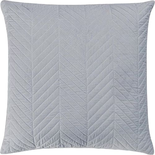 Couvre Lit Gris 240x260 Cm Avec Broderies Géométriques + 2 Taies 65x65 Cm - Boutis Grande Dimension,