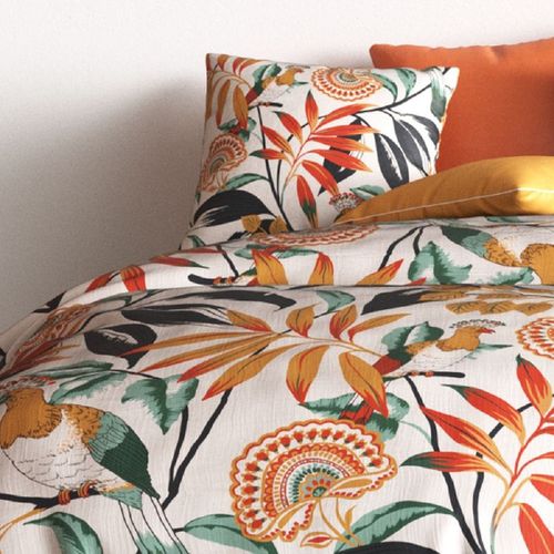 Housse De Couette 220x240 + 2 Taies 63x63 Cm Ninon Coton 57 Fils