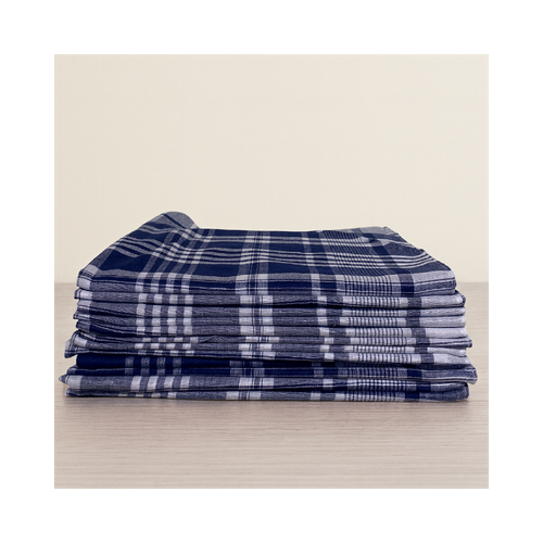 Lot De 12 Mouchoirs De Travail - Victor 100% Coton - Doux Et Écologique - 50x50cm