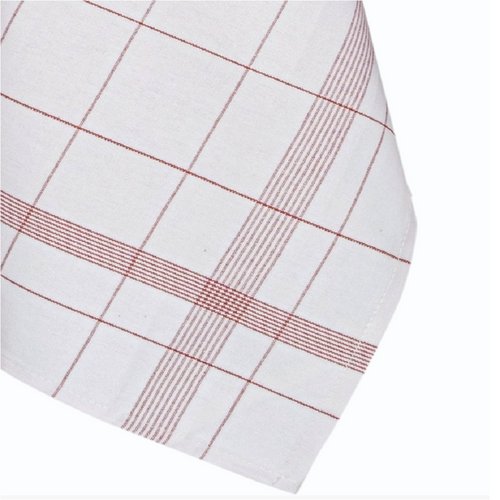 Lot De 6 Torchons Professionnels Classique En Coton Et Lin 70x70 Cm - Absorption Et Résistance Pour