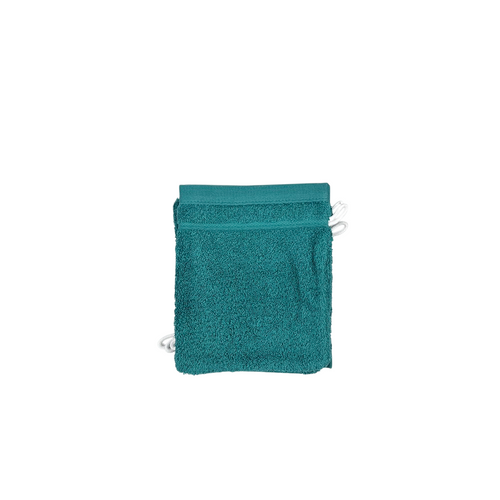 Lot De 6 Gants De Toilette 100% Coton 550g Vert D'eau