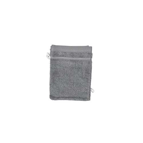 Lot De 6 Gants De Toilette 100% Coton 550g Gris Clair