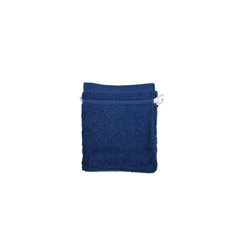 Lot De 6 Gants De Toilette 100% Coton 550g Marine
