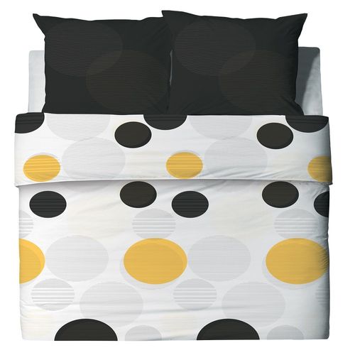 Housse De Couette 240x260 Cm - Stitchy + Taies Pur Coton