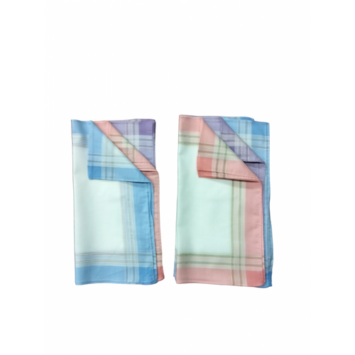 Lot De 6 Mouchoirs Femmes Fond Blanc Pur Coton