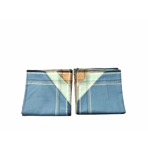 Lot De 12 Mouchoirs Fond Coloré 100% Coton 40x40cm