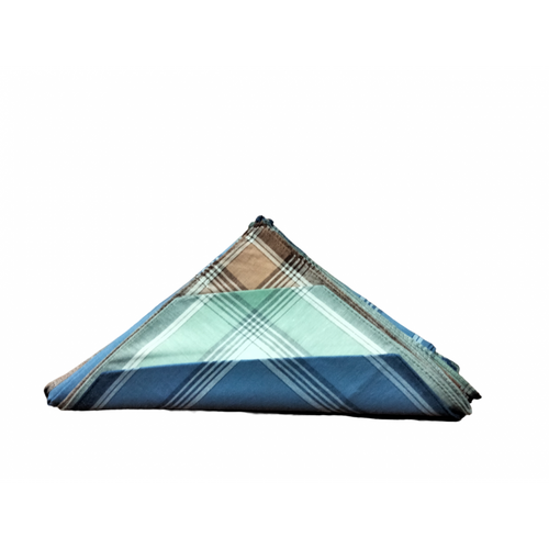 Lot De 6 Mouchoirs Fond Coloré 100% Coton 40x40cm