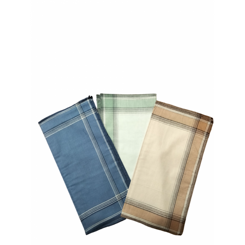 Lot De 6 Mouchoirs Fond Coloré 100% Coton 40x40cm