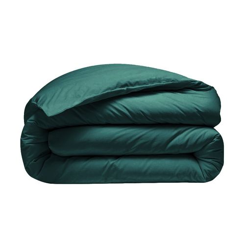 Housse De Couette Lagon 280x240 Cm + 2 Taies 65x65 Cm – 100% Percale 80 Fils - Finition Rabat