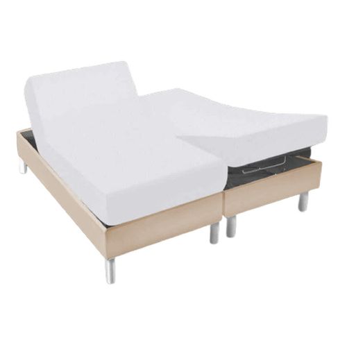Protège Matelas 2x90x200 Imperméable Lit Articulé Électrique Tpr