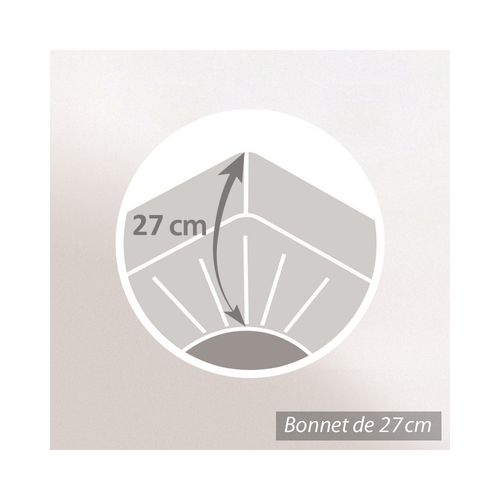 Drap Housse 90x190 Cm Cuivre - Terracota Bt 30 Cm