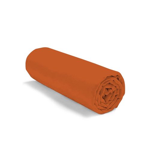 Drap Housse 90x190 Cm Cuivre - Terracota Bt 30 Cm