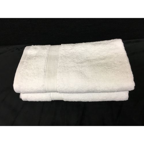 Lot De 5 Serviettes Éponge Blanches - 100 % Coton 600 G/m², Grande Absorption, Douceur Incomparable,