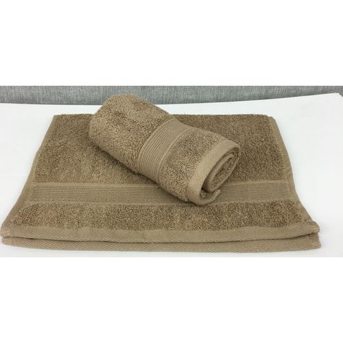 Lot De 2 Serviettes Invités Taupe - 30x50