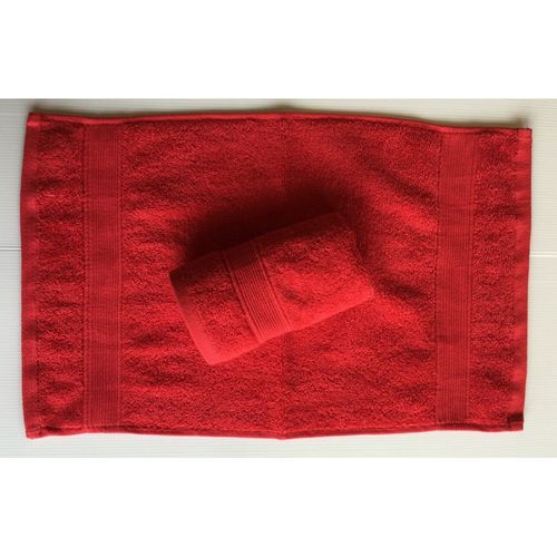 Lot De 2 Serviettes Invités Rouge - 30x50