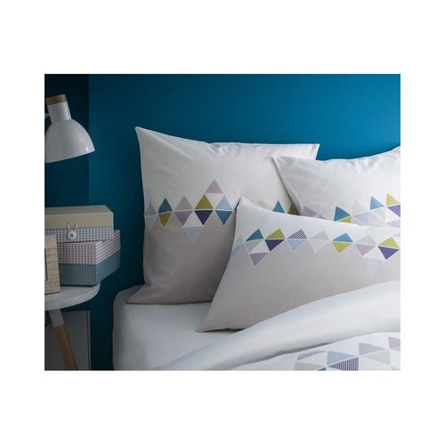 Lot De 2 Taies D'oreiller Carrée 65x65 Cm Esprit Scandinave Coton