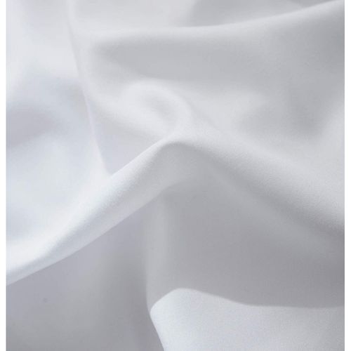 Housse De Couette 240x280 Cm Unie Blanche 100 % Coton 57 Fils + 2 Taies D'oreiller Assorties –