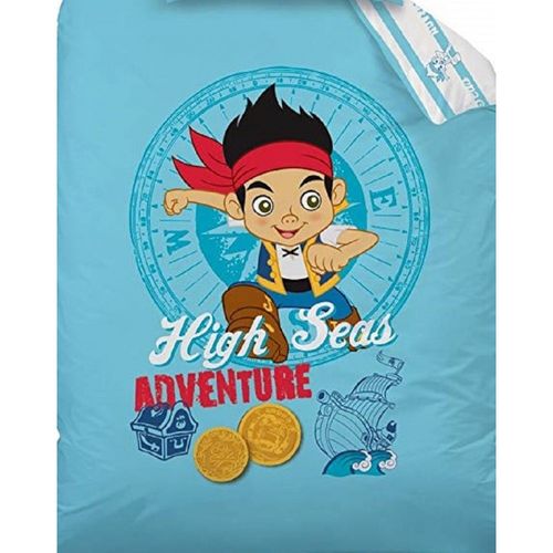 Housse De Couette 140x200 Disney Jake And Pirates Trésor