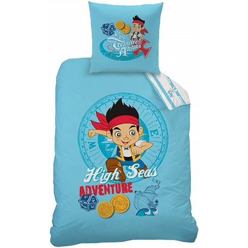 Housse De Couette 140x200 Disney Jake And Pirates Trésor