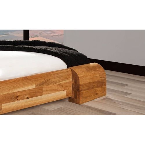 Lit Design En Chêne Massif - Tokyo Bas 180 X 200 Cm