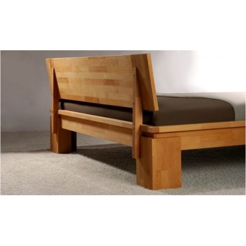 Lit En Bois Massif Moderne Naturel Huilé - Vinci Haut 180 X 200 Cm