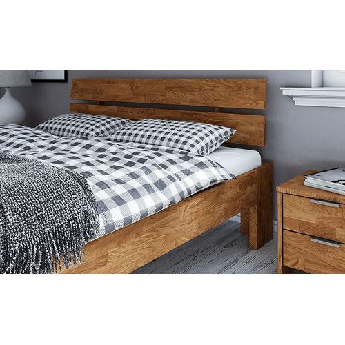 Lit En Chêne Naturel Massif - Ned 140 X 190 Cm