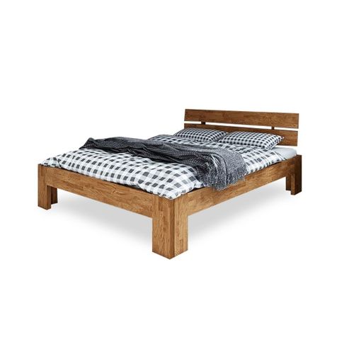 Lit En Chêne Naturel Massif - Ned 180 X 200 Cm