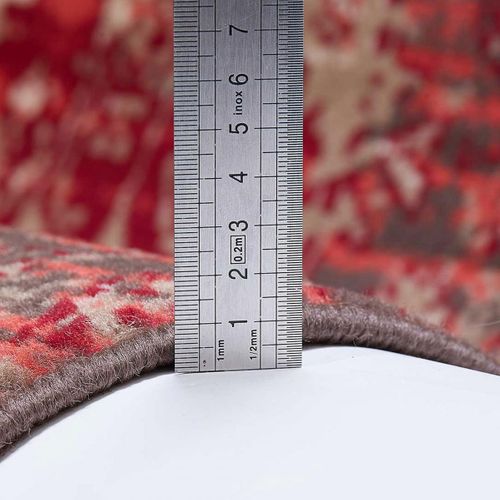 Tapis Chambre 80x150 Tissé Rouge Rectangle Motif Ethnique Lyn1 Patwork