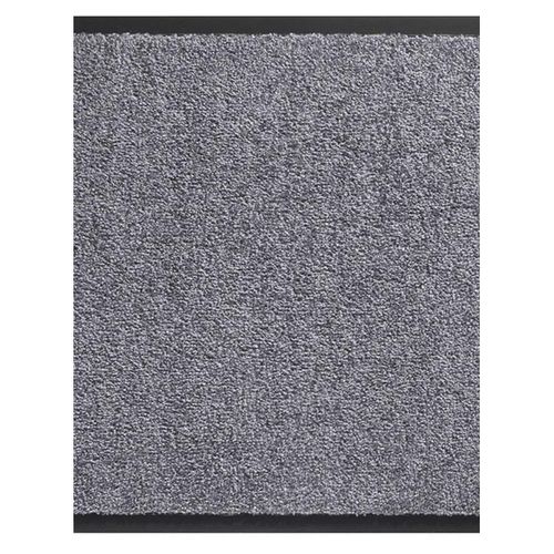 Paillasson Twister Gris 90x150 Fait En Europe En Polyamide Doux Et Soyeux