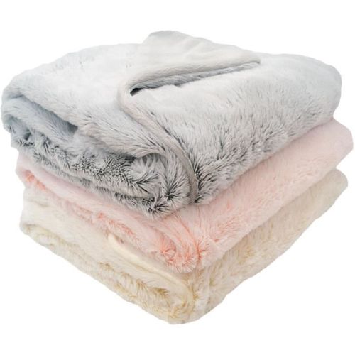 Couverture Doublée - Ultra Douce Et Chaude - 75 X 100 Cm - Crème