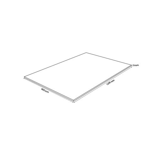 Plateau Rectangulaire 120x60 En Verre Trempé Transparent