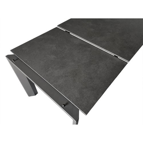 Table Extensible 140 à 200 Cm Céramique Gris Anthracite - Matrix 1