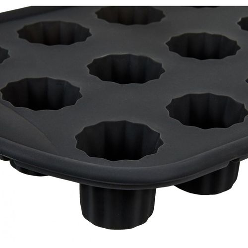 Moule à 18 Mini Cannelés En Silicone Gris - Horno