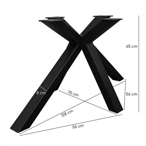 Table Extensible 160/240 Cm Céramique Blanc Marbré Pied Croix - Nevada 04