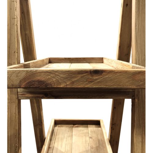 Etagères Pyramide Bois 4 Niveaux Pin Recyclé - Chalet